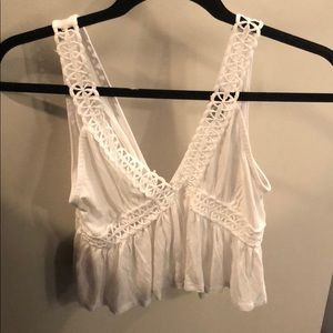 White Crop Top